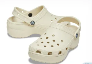 Classic Platform Clog Crocs Weather Ready