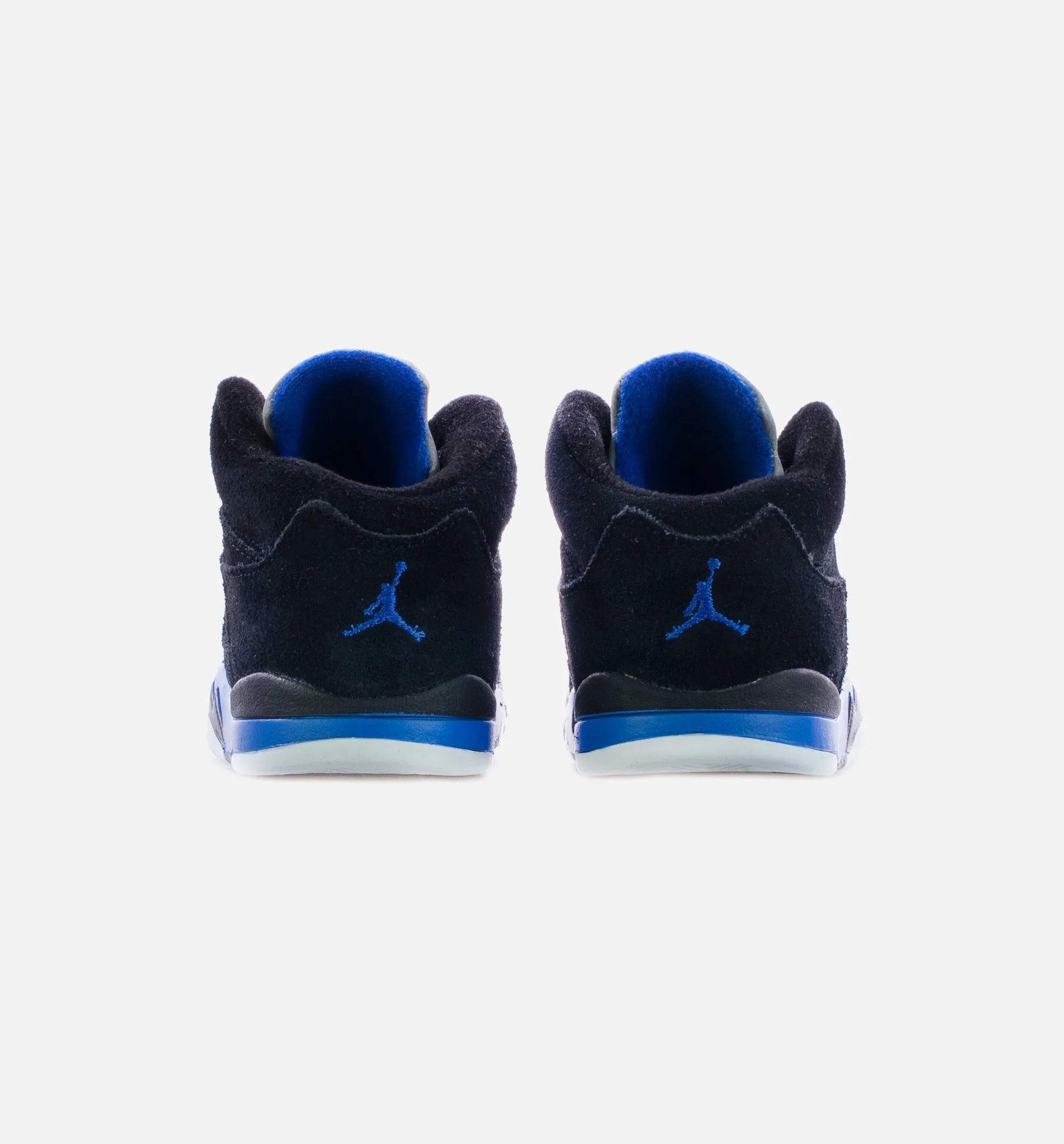 Air Jordan 5 Retro Racer Blue Infant Toddler Lifestyle Shoe - Black/Blue Leather Shoes