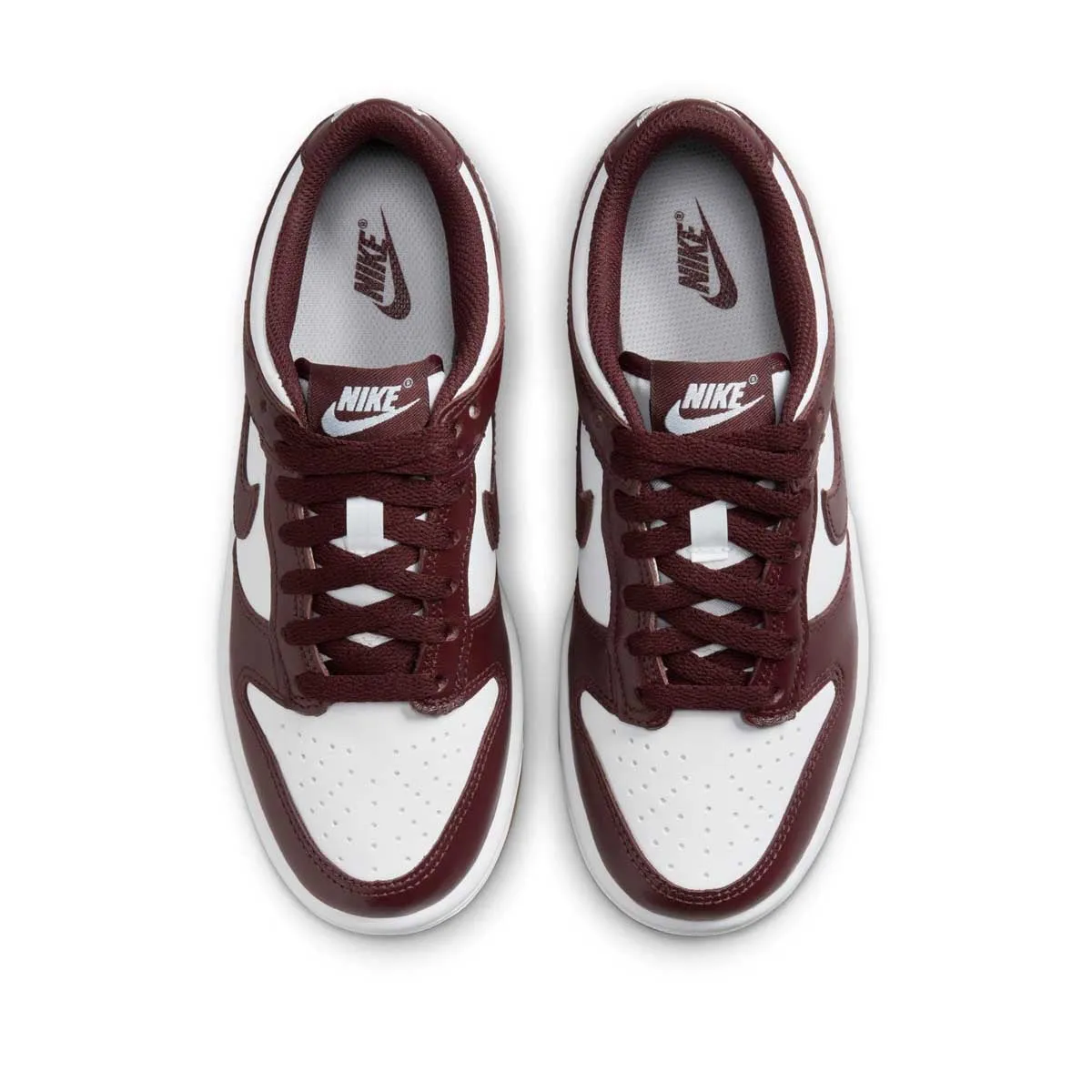 Leather Shoes Slip Resistant Kids Dunk Low 'Burgundy Crush'