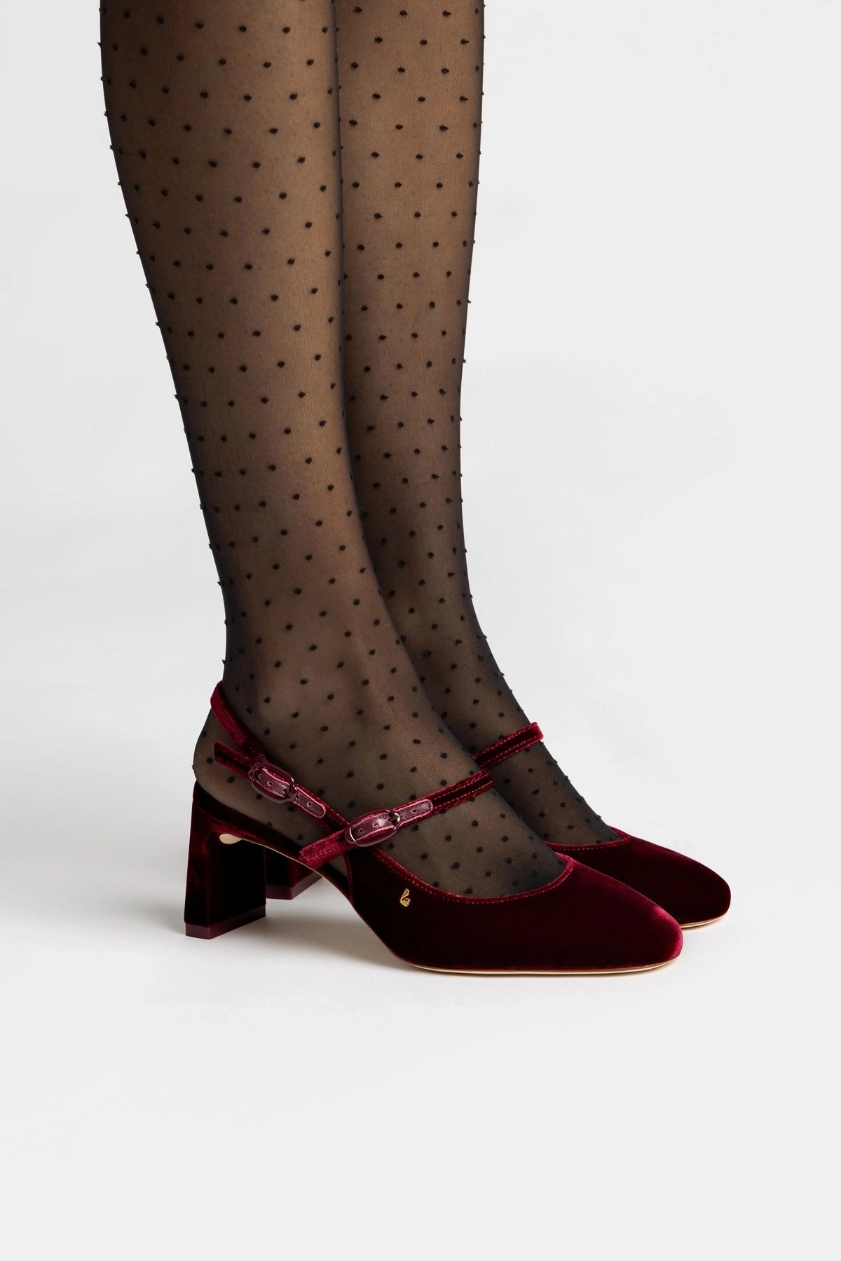 Travel Footwear Georgina Pump In Wine Velvet