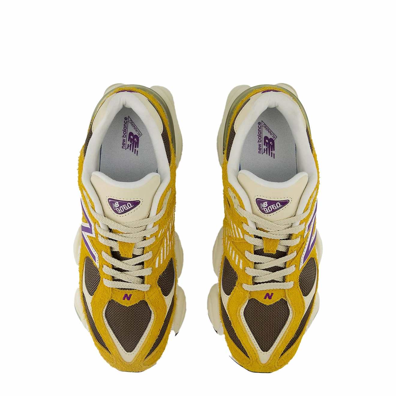 Durable Shoes Moisture Wicking New Balance 9060 Trainer Butterscotch / Dark Mushroom