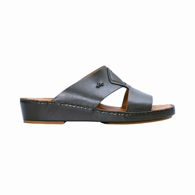 Antonio Men'S Leather Olive Traditional Sandals Slip On Shoes Standing Comfort