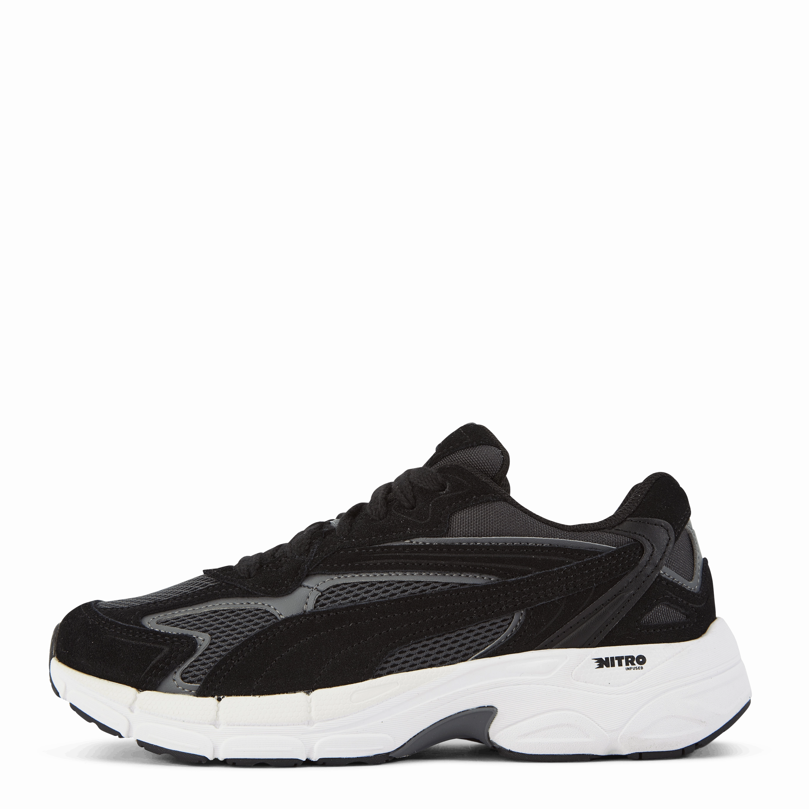 Teveris Nitro Black Fashion Sneakers Everyday Footwear