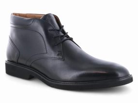 Rockport Flynn Dress Boots Black Stylish Footwear Quick Dry