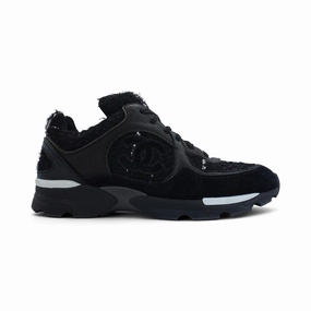 Chanel Tweed Sneakers - Women'S 37 Breathable