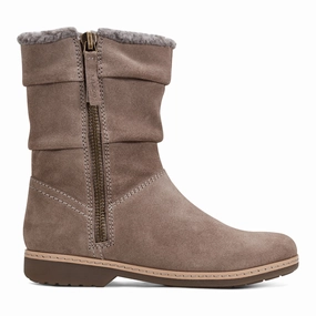 Supportive Shoes Hyland Water Repellent Round Toe Flat Casual Booties