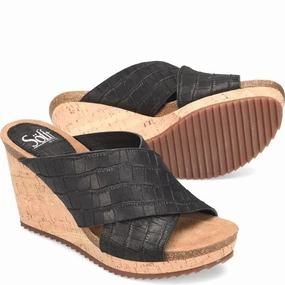 Weather Resistant Women??S Sofft Ciera Wedge ?C Luxe Italian Leather With A Chic Lift