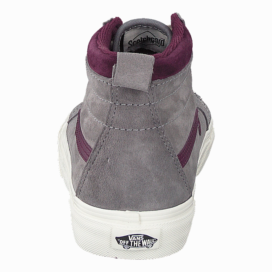Ua Sk8-Hi (Mte) Frost Gray/ Prune Slip Resistant Slip Resistant Work