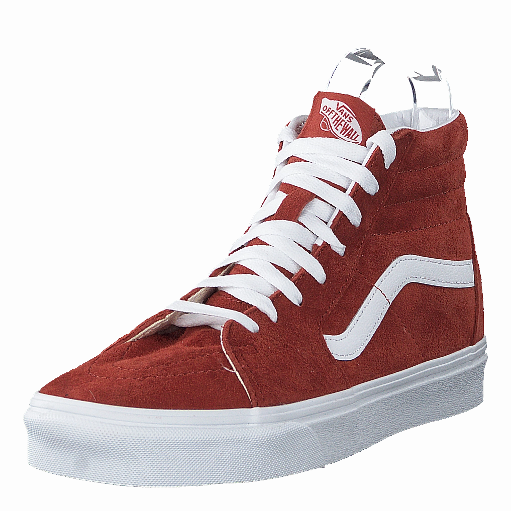 Rugged Sole Breathable Mesh Ua Sk8-Hi (Suede) Brick/True White