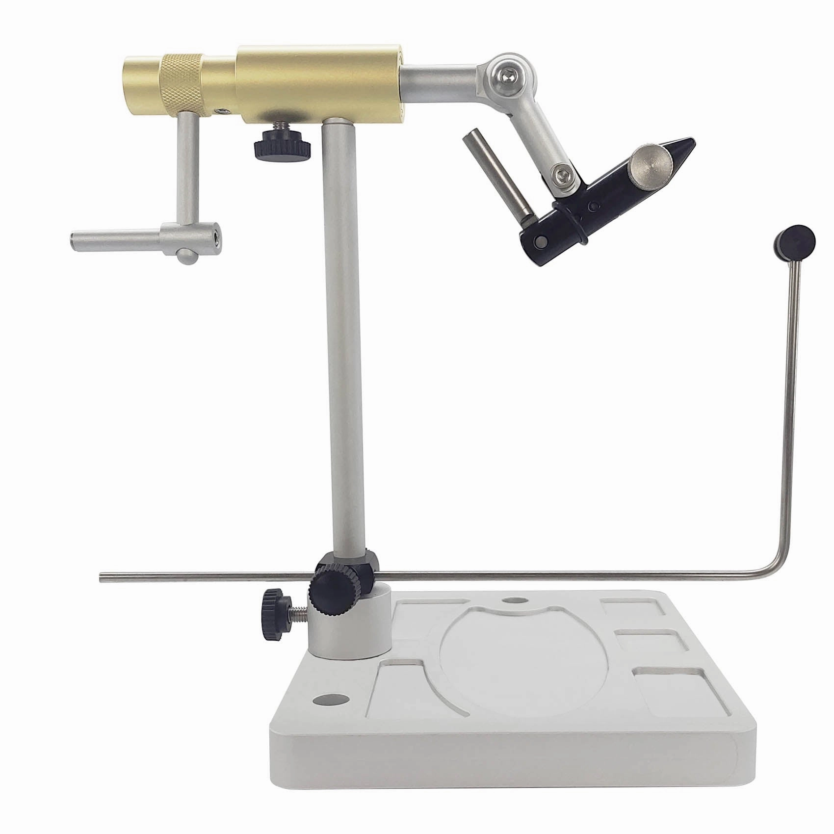 True rotary fly tying vise