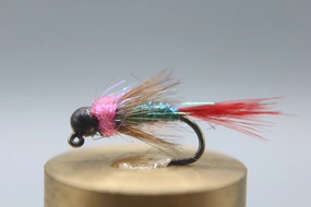 Tungsten Bead Barbless Jig Red Dart