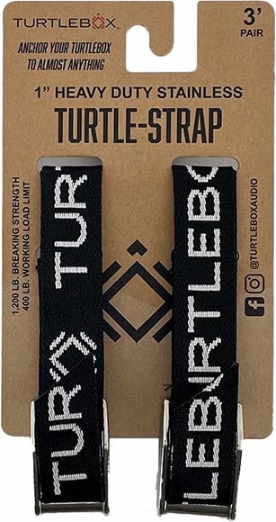 Turtlebox Audio Waterproof Bluetooth Speaker Tie Down Straps - 2 Pack