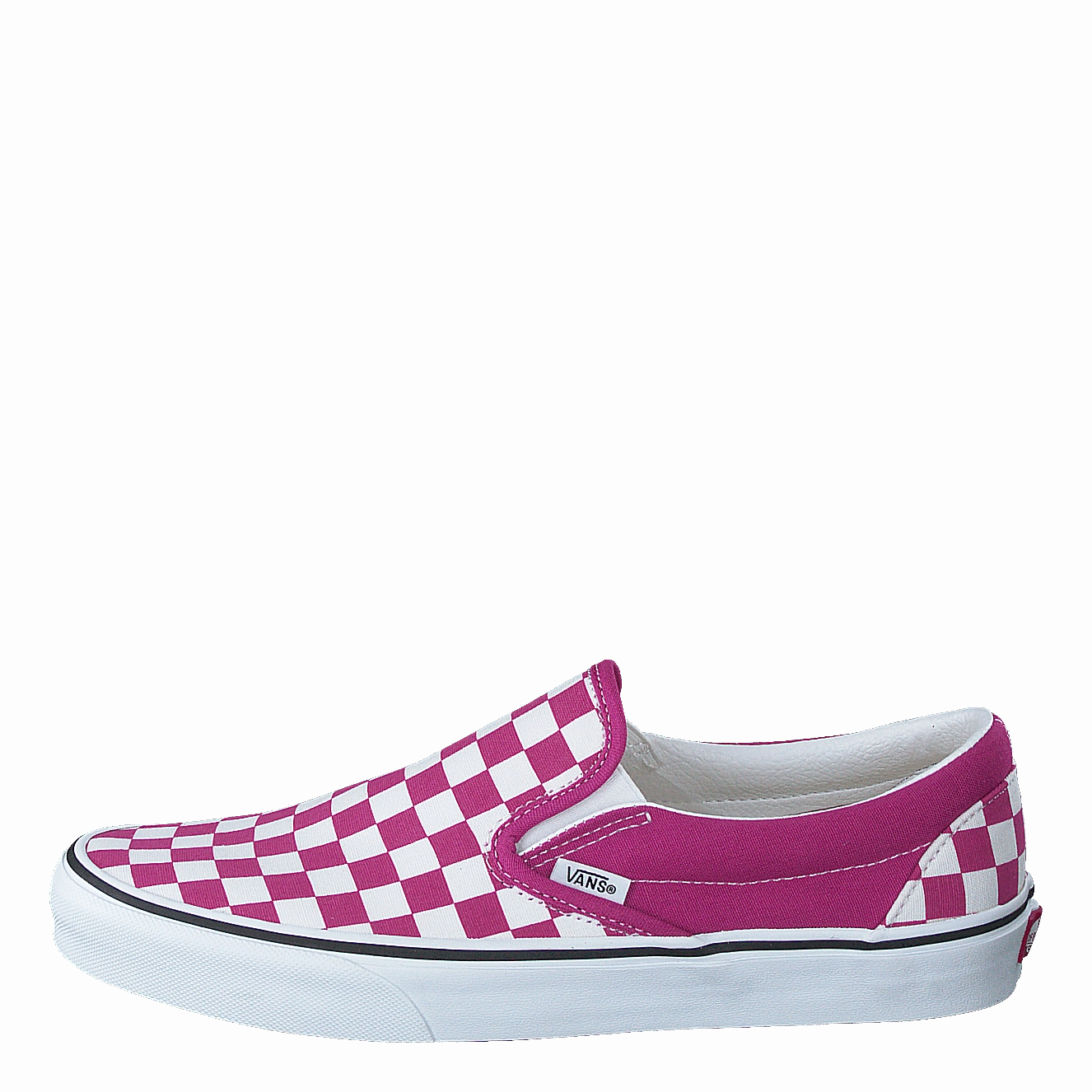 Slip Resistant Work Minimalist Shoes Ua Classic Slip-On (Checkerboard)Fchsrdtrwht
