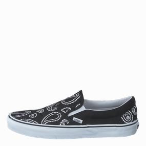 Ua Classic Slip-On (Peace Paisley) Blk/Trwht Minimalist Shoes