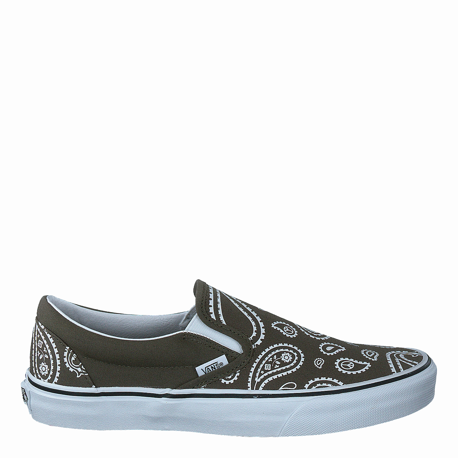 Durable Shoes Functional Footwear Ua Classic Slip-On (Peace Paisley)Grplftrwht