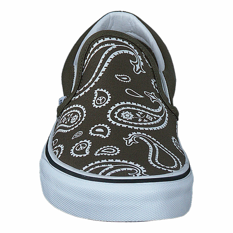 Ua Classic Slip-On (Peace Paisley)Grplftrwht Pro Comfort