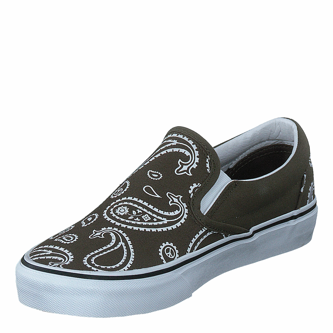 Ua Classic Slip-On (Peace Paisley)Grplftrwht Recycled Materials