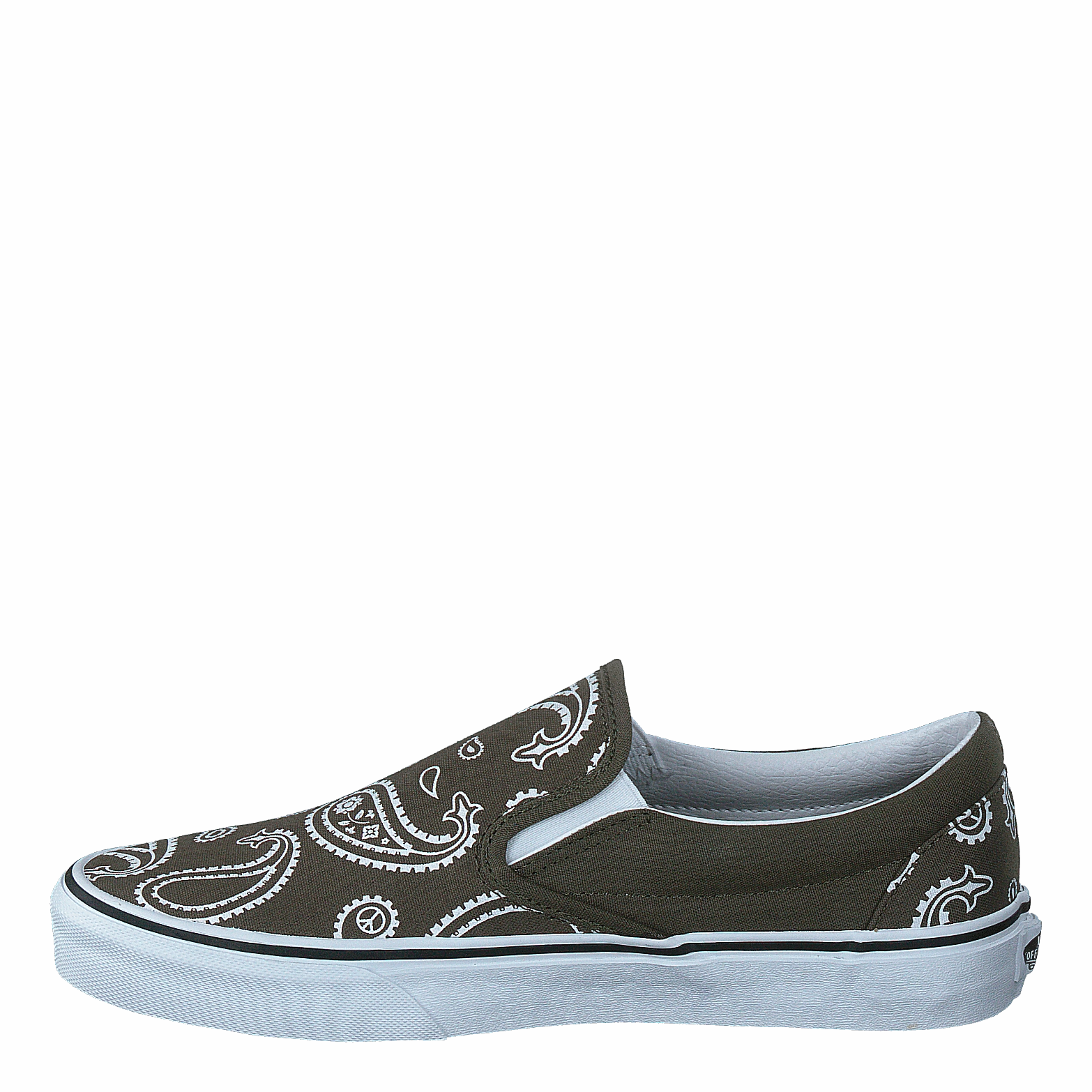 Ua Classic Slip-On (Peace Paisley)Grplftrwht Leather Shoes