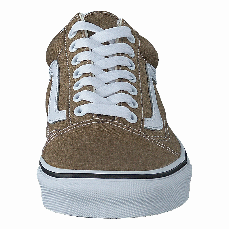 Slip Resistant Work Eco Friendly Ua Old Skool Bronze/White