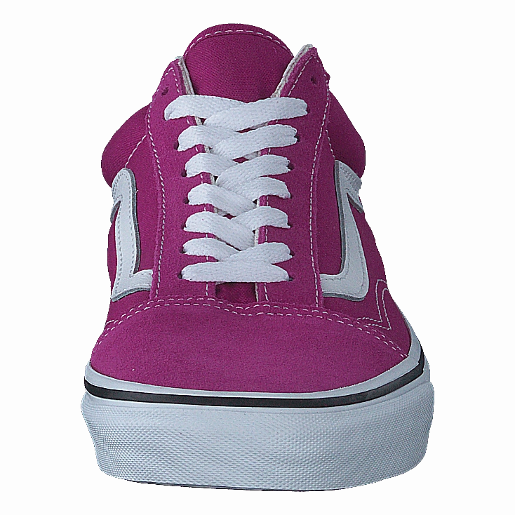 Ua Old Skool Fuchsia Red/True White Walking Shoes