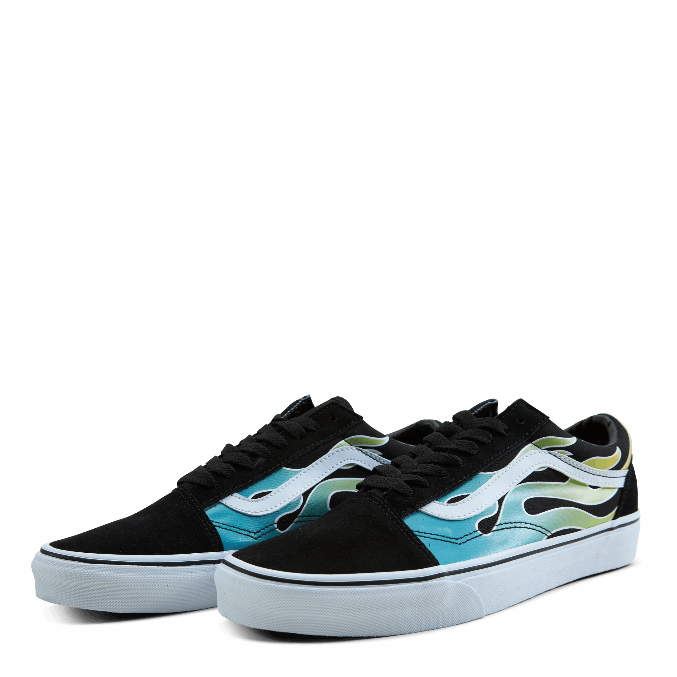 Leather Shoes Recycled Materials Ua Old Skool Glow Flame Black/White