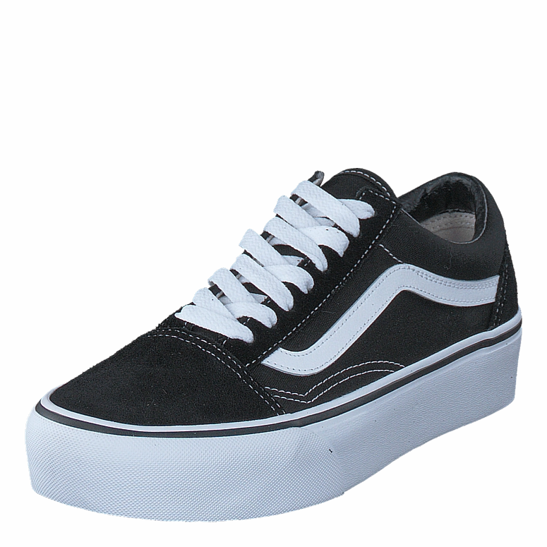 Pain Relief Slip Resistant Work Ua Old Skool Platform Black/White