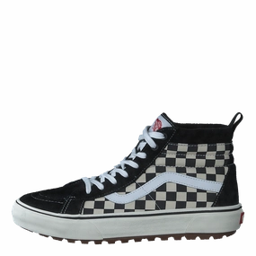 Stylish Footwear Easy On/Off Ua Sk8-Hi Mte-1 Blk/White/Checkerboard