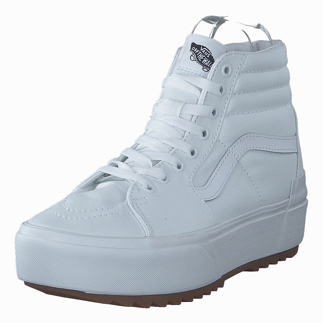 Pro Comfort Moisture Wicking Ua Sk8-Hi Stacked (Canvas) True White
