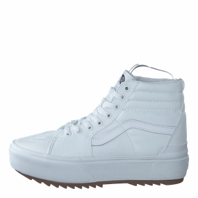 Supportive Ua Sk8-Hi Stacked (Canvas) True White