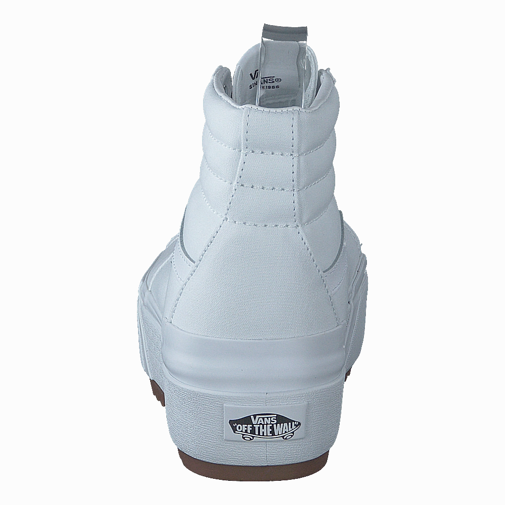 Ua Sk8-Hi Stacked (Canvas) True White Sustainable Shoes