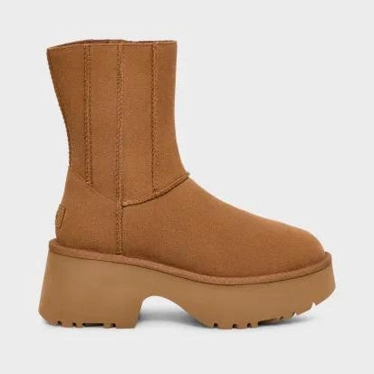 Casual Comfort Machine Washable Ugg | Women Boots | W Classic Twin Seam New Heights Che Chestnut | Brown