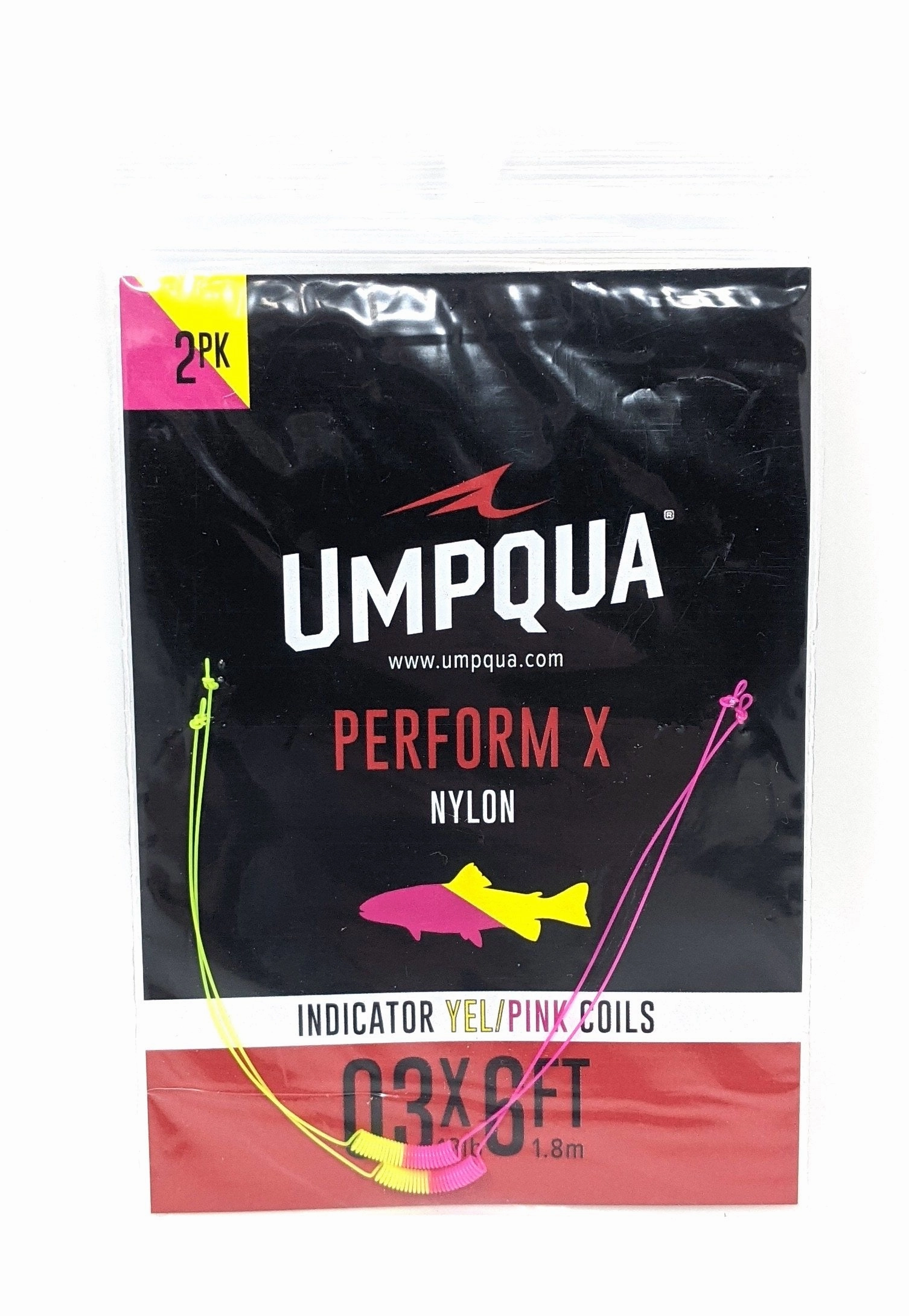 Umpqua Indicator Coil 6' Yellow/Pink 03X (2 pk)