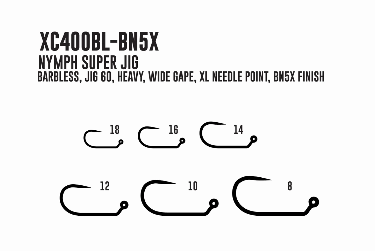 Umpqua XC 400BL-BN Hook 25 Pack