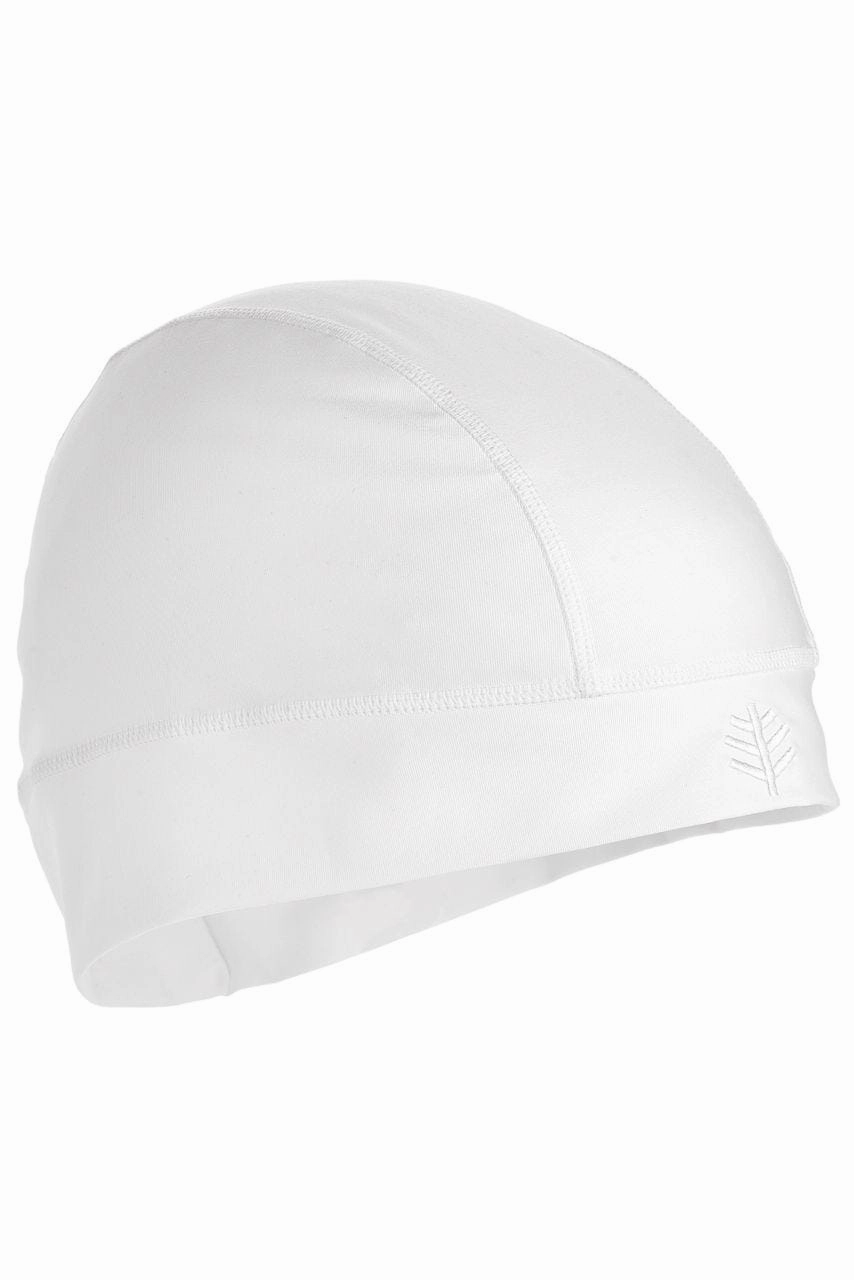 Unisex Aqua Sun Skully Cap | White