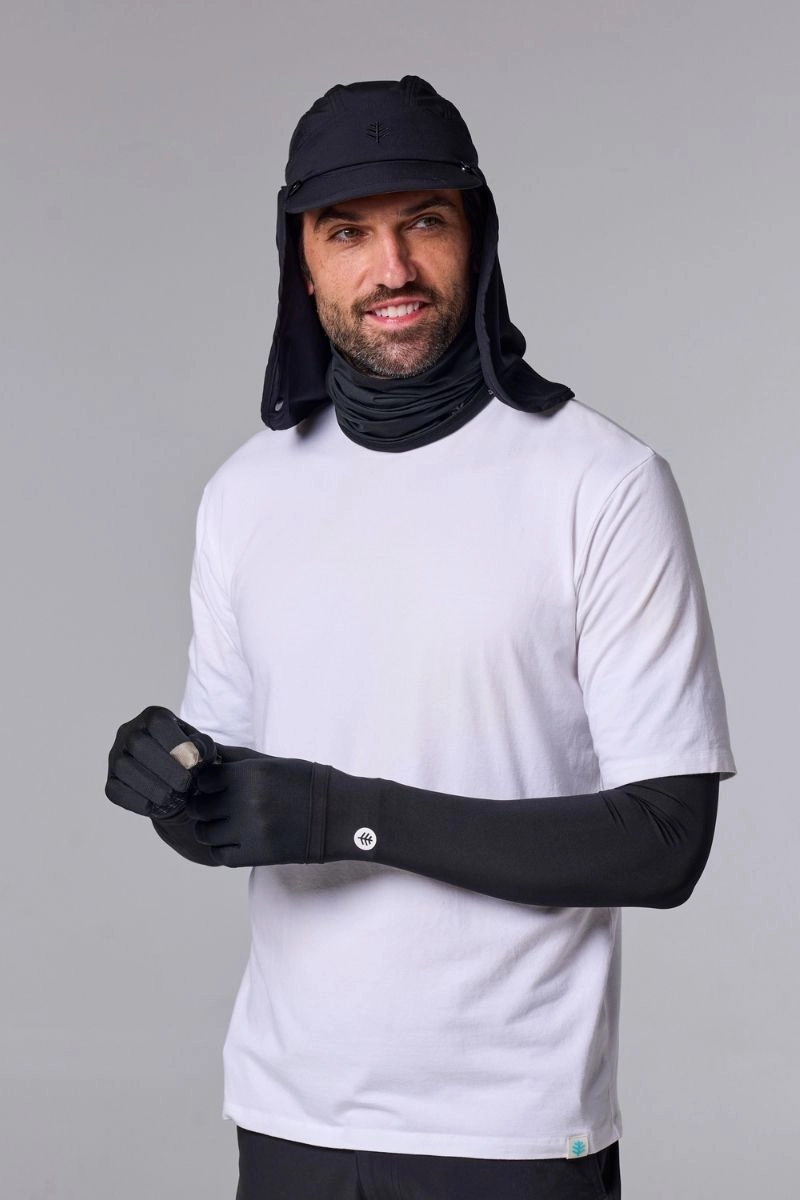 Unisex Gannett UV Gloves | Black