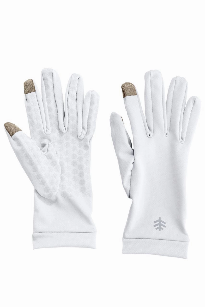 Unisex Gannett UV Gloves | White