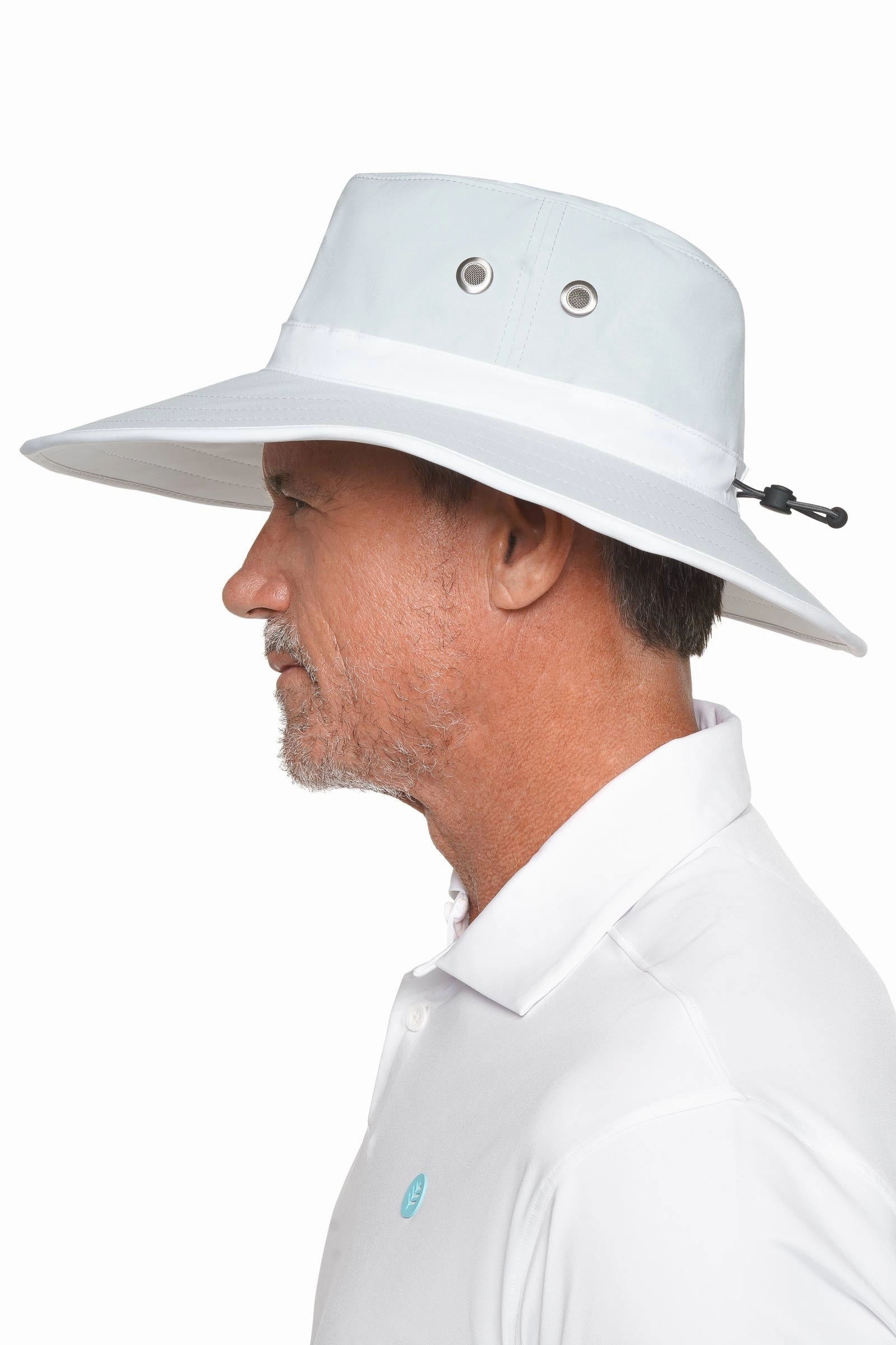 Unisex Matchplay Golf Hat | Silver/White