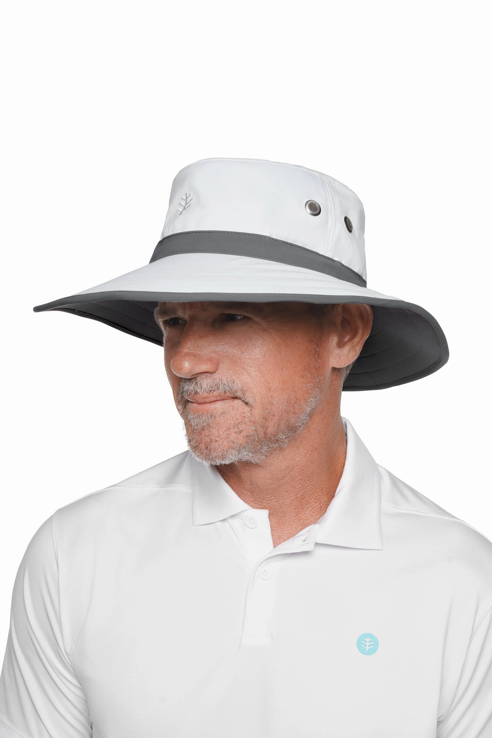 Unisex Matchplay Golf Hat | White/Carbon