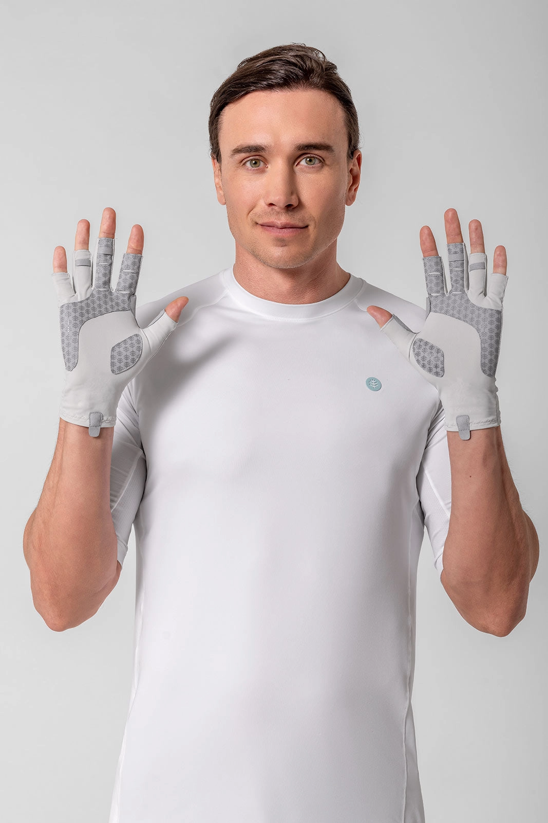 Unisex MaxShield Multi-Sport Fingerless Gloves | Sleek Grey