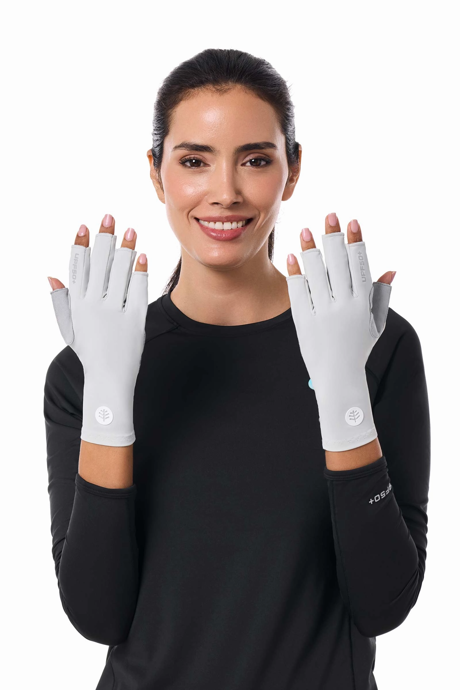 Unisex MaxShield Multi-Sport Fingerless Gloves | Sleek Grey