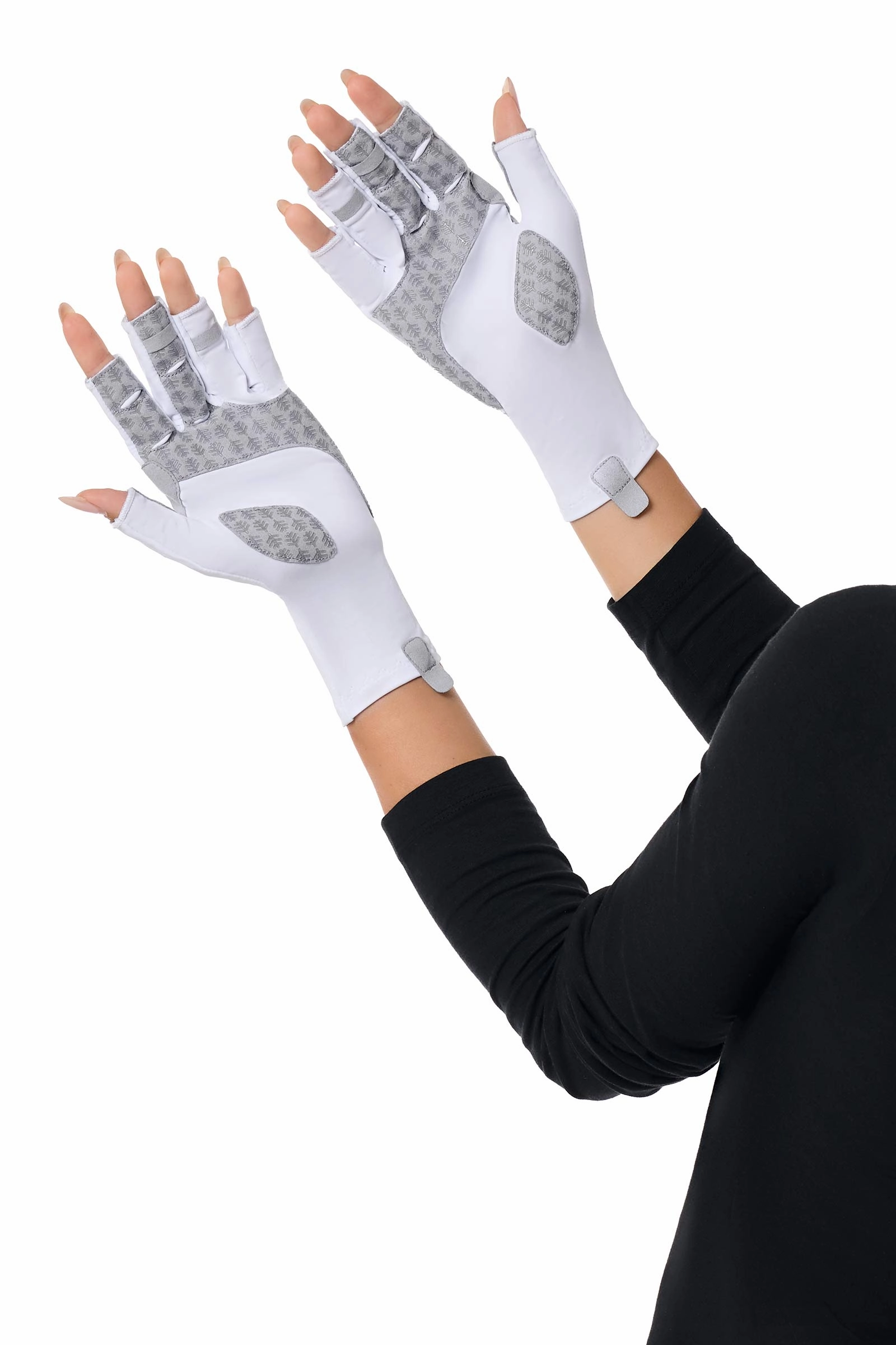 Unisex MaxShield Multi-Sport Fingerless Gloves | White