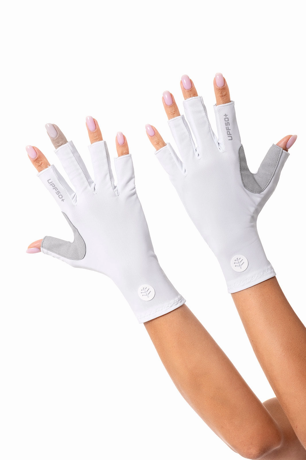 Unisex MaxShield Multi-Sport Fingerless Gloves | White
