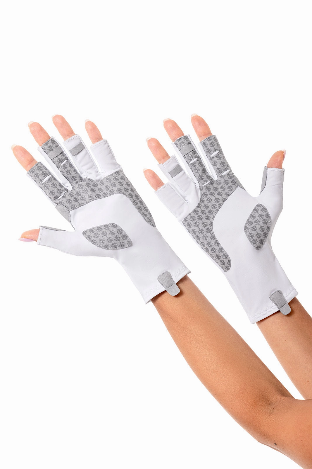 Unisex MaxShield Multi-Sport Fingerless Gloves | White