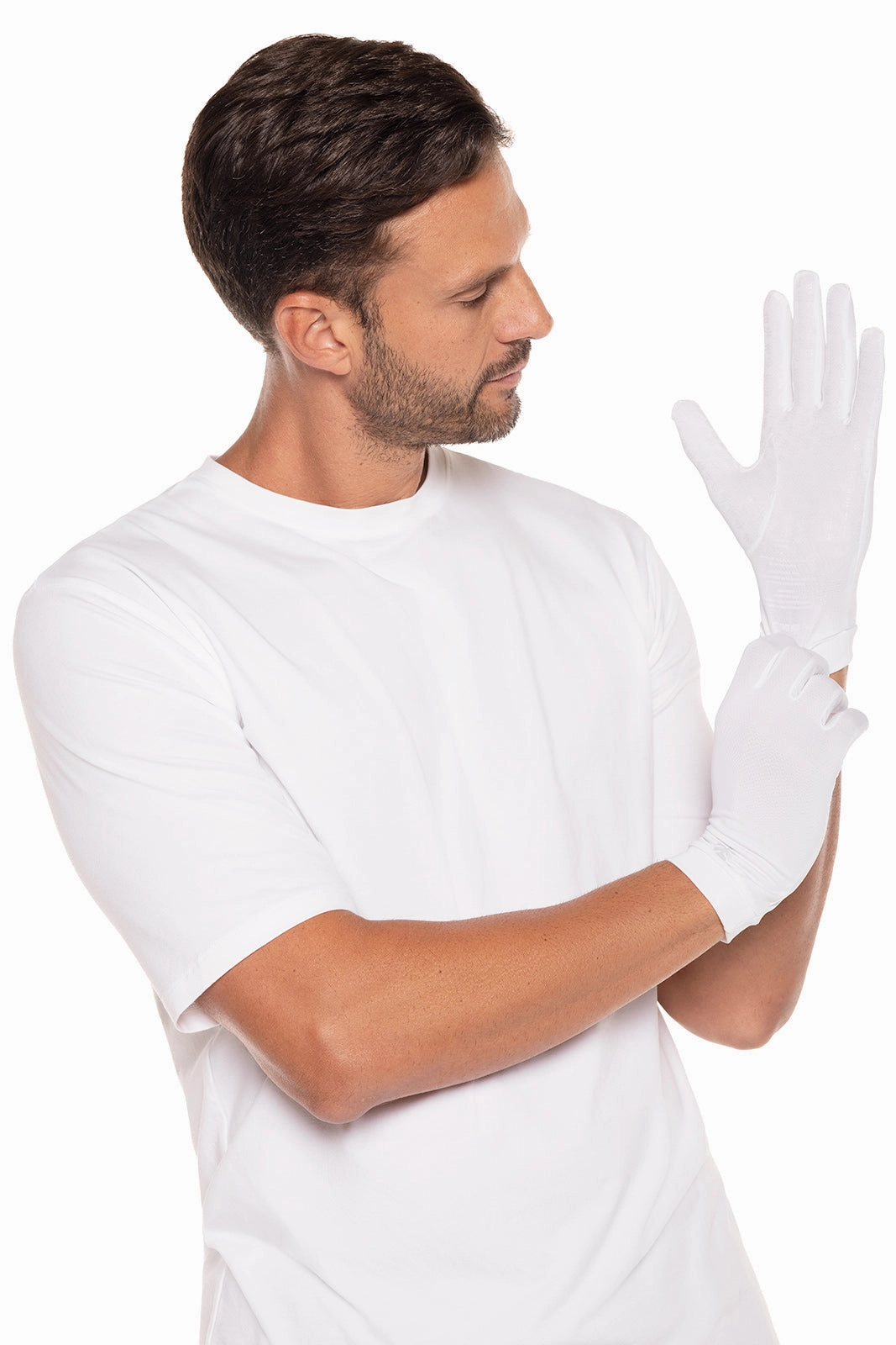 Unisex Sawyer UV Sun Gloves | White