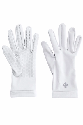 Unisex Sawyer UV Sun Gloves | White