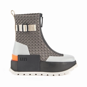 Rugged Sole Easy On Off United Nude | Woman Sneakers | Roko Bootie Ii Racer | Grey