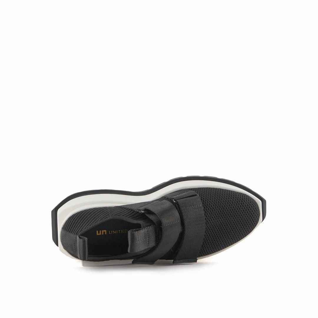 United Nude | Women'S Casual Shoes | Roko Run Ii Mono | Black Canvas Shoes Wide Fit