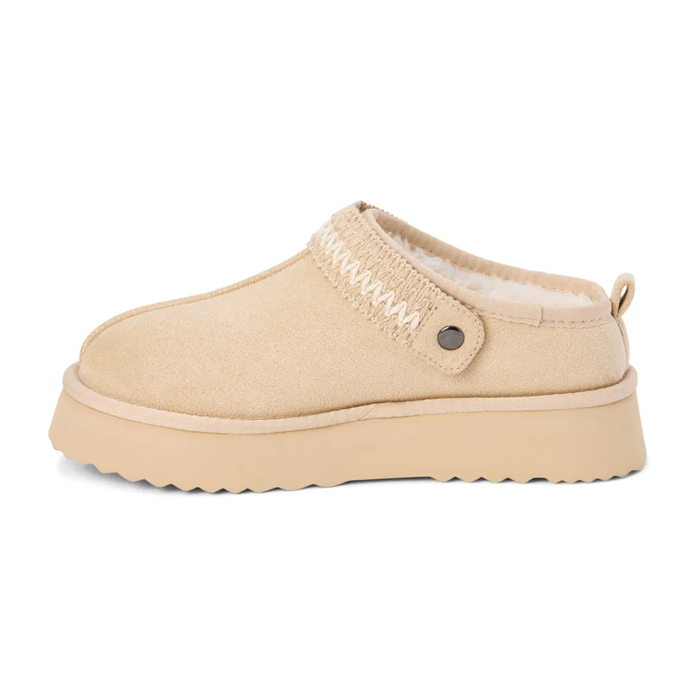 Storm Embroidered Scuff Slippers Cushioned Waterproof