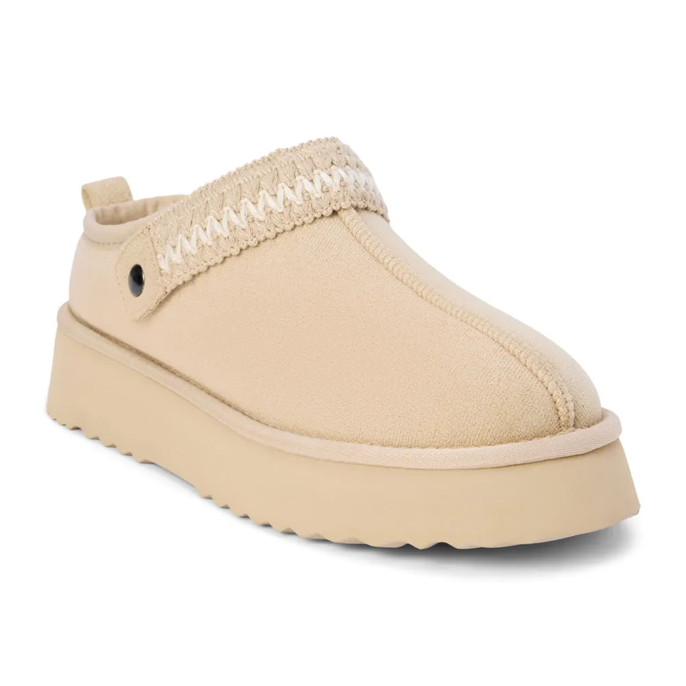 Storm Embroidered Scuff Slippers Secure Fit