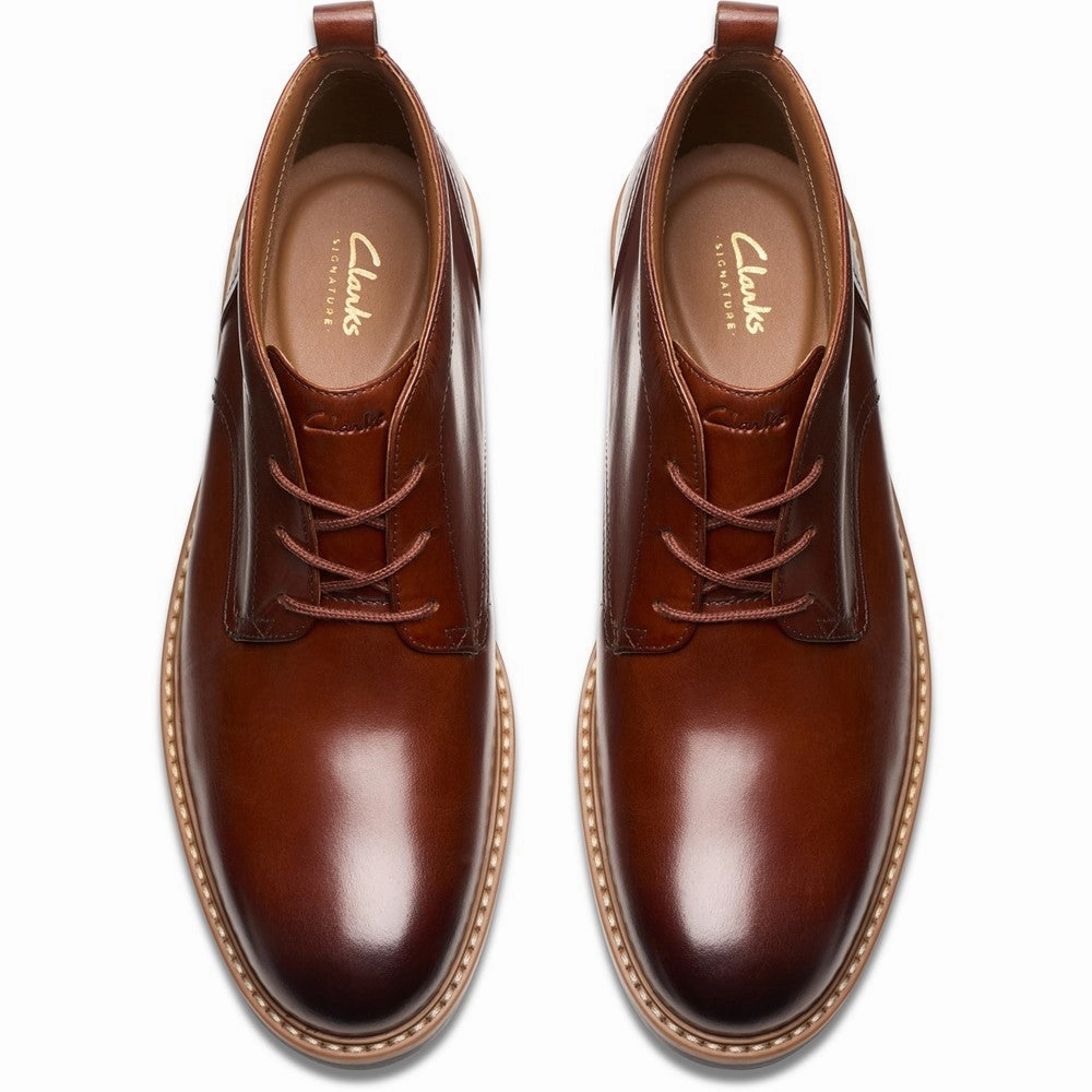 Clarks Aldwin Chukka Mid Boots Orthotic Friendly